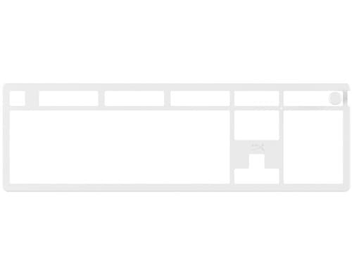 HyperX Alloy Rise Top Plate, weiss passend zu HyperX Alloy Rise Tastatur