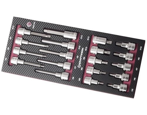 Kraftwerk 19-t.  Bit-Stecknusssatz 1/2 Werkzeugsatz