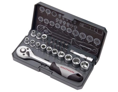 Kraftwerk Steckschlüsselsatz Basic 1/4 26-teilig