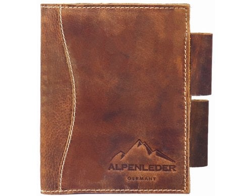 Alpenleder Notizbuch Goethe A6, liniert, wild camel