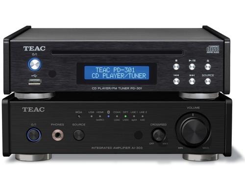 TEAC 300 Serie Set 1-B Stereo-Verstärker und CD-DAB-Player, schwar