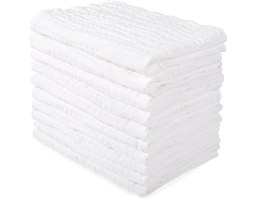 Makian Mullwindeln 35x50cm 10-er Pack, Weiss