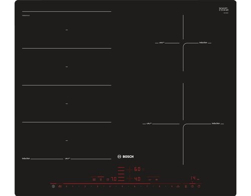 Bosch Induktionskochfeld PXE601DC1E 230V, 4 Zonen, Topferkennung
