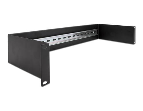 Delock 19 Hutschienenpanel 2 HE, schwarz