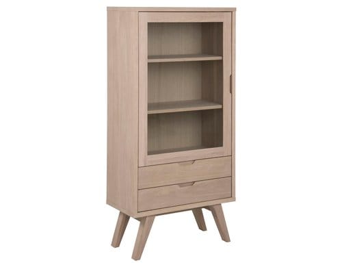 AC Design Vitrine A-Line Hellbraun, 72x36x145 cm
