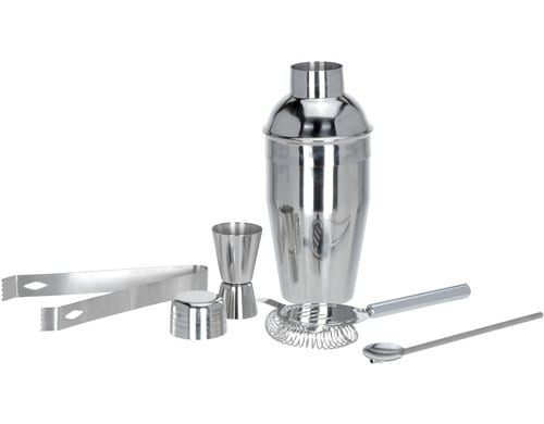 FURBER Cocktailshaker Set 5TLG Edelstahl, 5-teilig