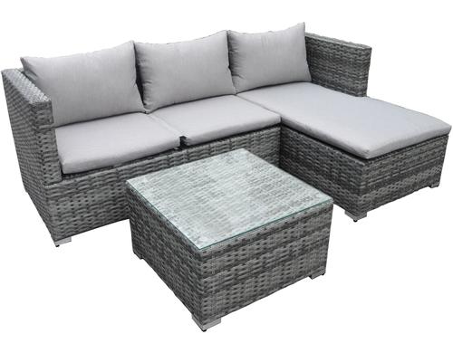 COCON Lounge-Set Brissago grau, 127x68x68cm
