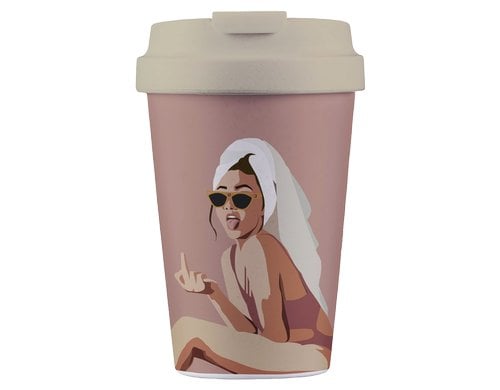 bioloco Kaffeebecher Easy Cup-Kylie 350ml, wiederverschliessbarer Deckel
