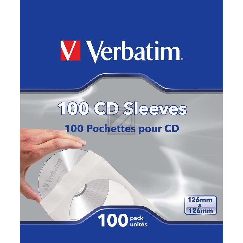 CD/DVD Papierhüllen mit Sichtfenster 100 Stück