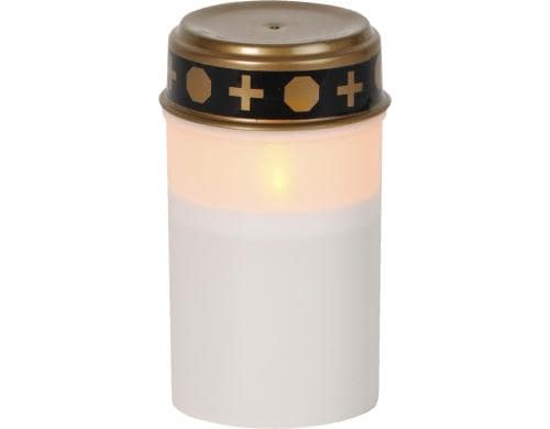 Star Trading LED Grablicht Serene Outdoor, Opaque, 12cm Höhe, Timerfunktion