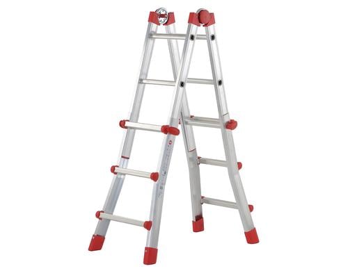 HAILO 4x3 Sprossen Teleskopleiter 4x3 Sprossen