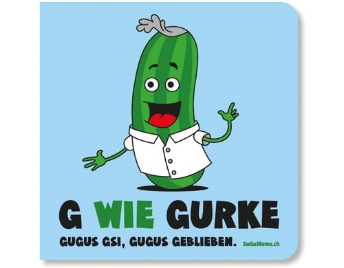 SwissMeme Kinderbuch G wie Gurke, 14.5 x 14.5 cm