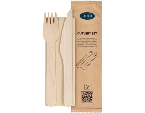 Duni Petit Besteckset 3/1 Holz 250 Stk.