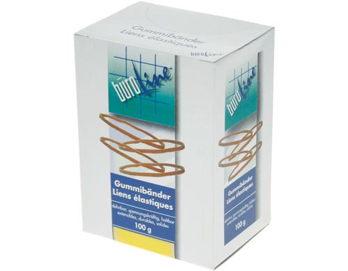 Büroline Gummibänder 1.3 mm x 60 mm braun ø  40mm, 100 g,  370 Stück