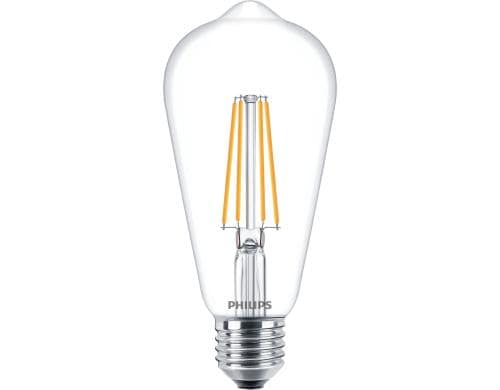 Philips LED Lampe 7W (60W) E27, ST64, 806lm, 2700K, klar