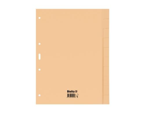 Biella Blanko-Register braun 10-teilig
