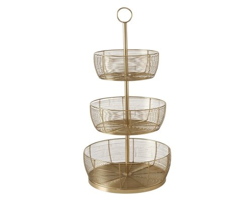 Boltze Etagere Enrico Grösse: 36 x 70 cm, Gold