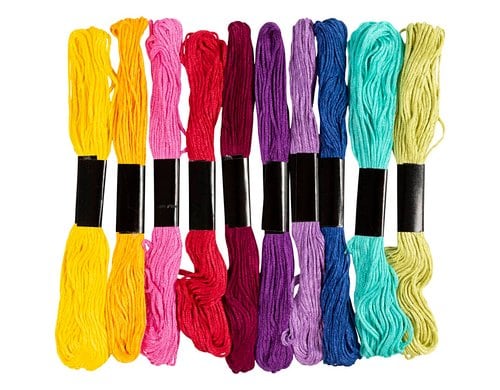 Creativ Company Stickgarn 10 x 8 m, Mehrfarbig