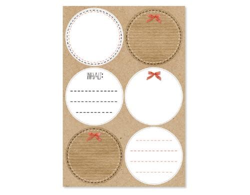 B+C Sticker Blanko natur 11.5x17cm 4er