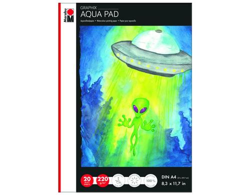 Marabu Malblock Aquarell Graphix A4 20 Blatt, 220 g/m2