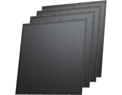 EcoFlow 250W Rigid Solar Panel (4-Pack) Schwarz