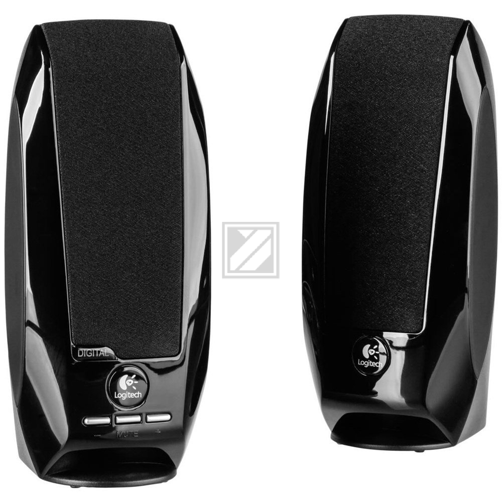 Logitech S150, 2.0 Speakersystem USB OEM sz 5W RMS