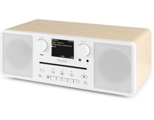 Audizio NaplesWH DAB+/FM/Net Radio mit BT/SD u. CD, weiss