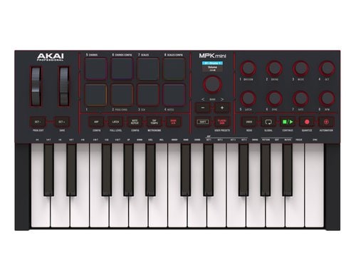 AKAI MPK Mini IV (4) Black 25-Tasten Controllerkeyboard, schwarz