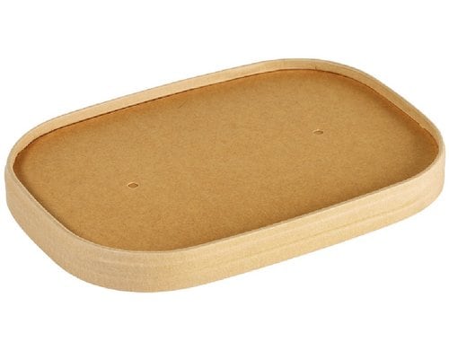 Biopak Brick Deckel Medium 500-1000 ml braun, 25 Stk.