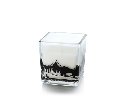 balthasar Kerze Alp im Glas 8x8 cm (BXH)