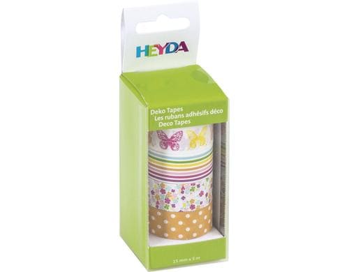 Heyda Washi Tape Frühling Schmetterlinge 4 Rollen à 5 m x 15 mm