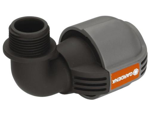 GARDENA L-Stück 2781, 25mm (3/4) Mit Quick & Easy-Verbindungstechnik