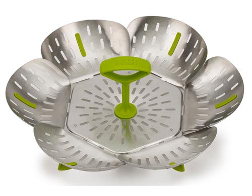 Joseph Joseph Bloom Steel Steamkorb faltbar Edelstahl/Kunststoff, D:16cm, H:10cm,