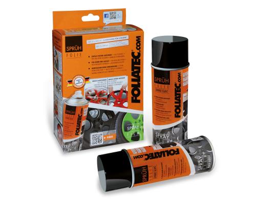 Foliatec Sprühfolie Doppelpack schwarz glänzend