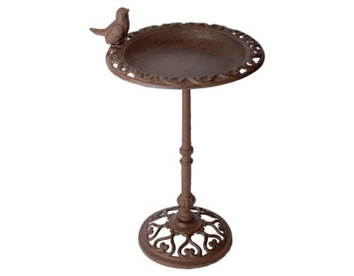 Esschert Design Vogeltränke auf Fuß L 22,5 x B 22,5 x H 38,5 cm