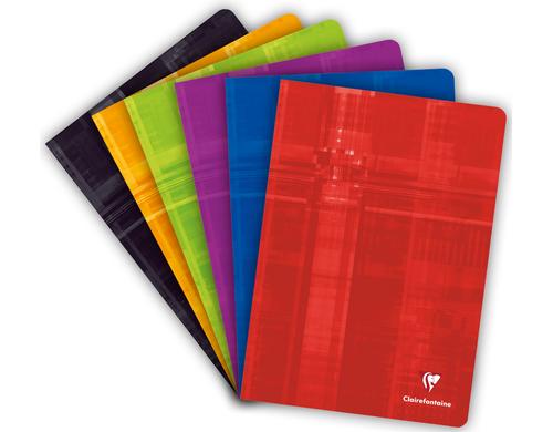 Clairefontaine Heft assortiert 10 Stk A4, blanko, 40 Blatt