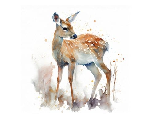 B+C Weihnachtsservietten Deer Grösse 33x33cm, 20 Stück, 3-lagig