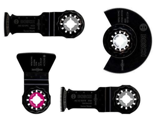 BOSCH Zubehörset Multifunktionswerkzeuge 4-teilig Boden-/Einbau-Set