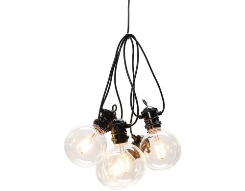 Konstsmide Lichterkette Basis-Set klar 10x LED bernstein, inkl. Netzstecker IP55