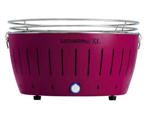 LotusGrill Tischgrill XL, pflaumenlila 40.5 cm Grillfläche, mit USB