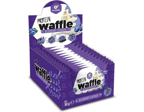 GoFitness Nutrition Protein Waffle Box Blueberry, 12x50g