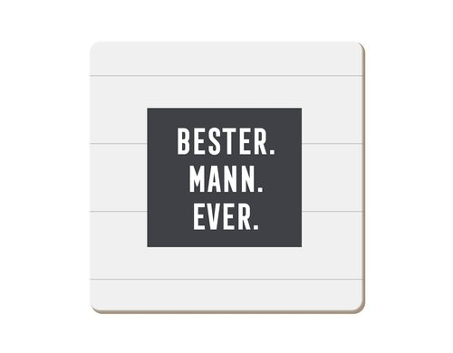 Grafik Werkstatt Korkuntersetzer Bester. Mann. Ever.