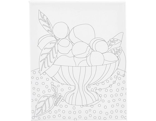 Creativ Company Keilrahmen mit Aufdruck 24 x 30 cm, Obstschale