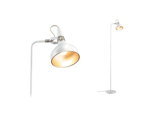 Stehleuchte Juna E14 max. 20W Weiss matt 20W Weiss matt, Champagner Metall