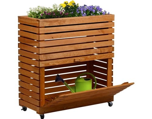 Hochbeet Rolla Gr. L, Braun aus Holz