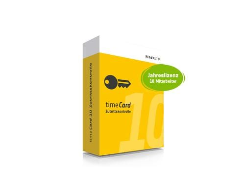 ReinerSCT timeCard 10 Zuko Jahreslizenz 10u Jahreslizenz für 10 Mitarbeiter