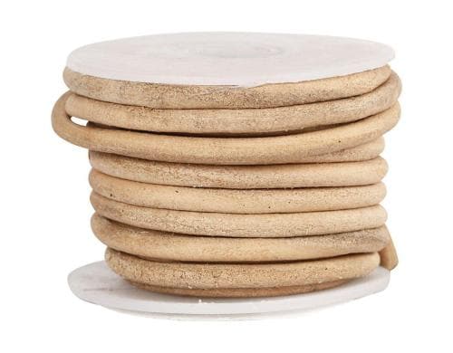 Creativ Company Lederband Stärke: 4 mm, Natur, 5m