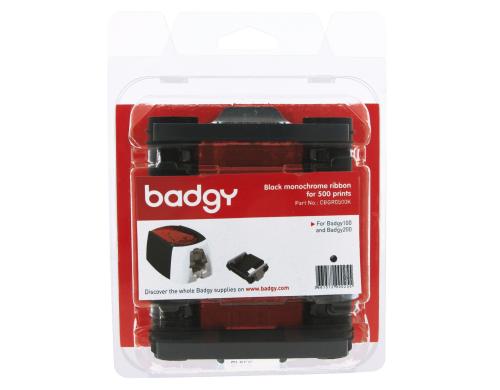 Evolis black monochrome Ribbon, Für 500 Prints, zu Badgy 100/200,