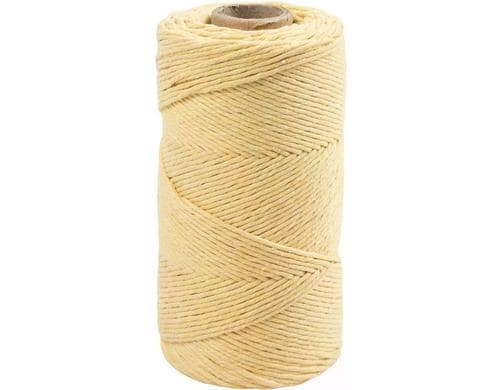 Creativ Company Makrameegarn string 2 mm Gelb, L 198 m, D 2mm, 330 g, 1 Rolle