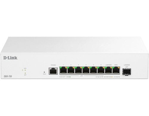 D-Link DBR-700: Business Router 7x.5G,  1x 2.5G WAN, 1x SFP
